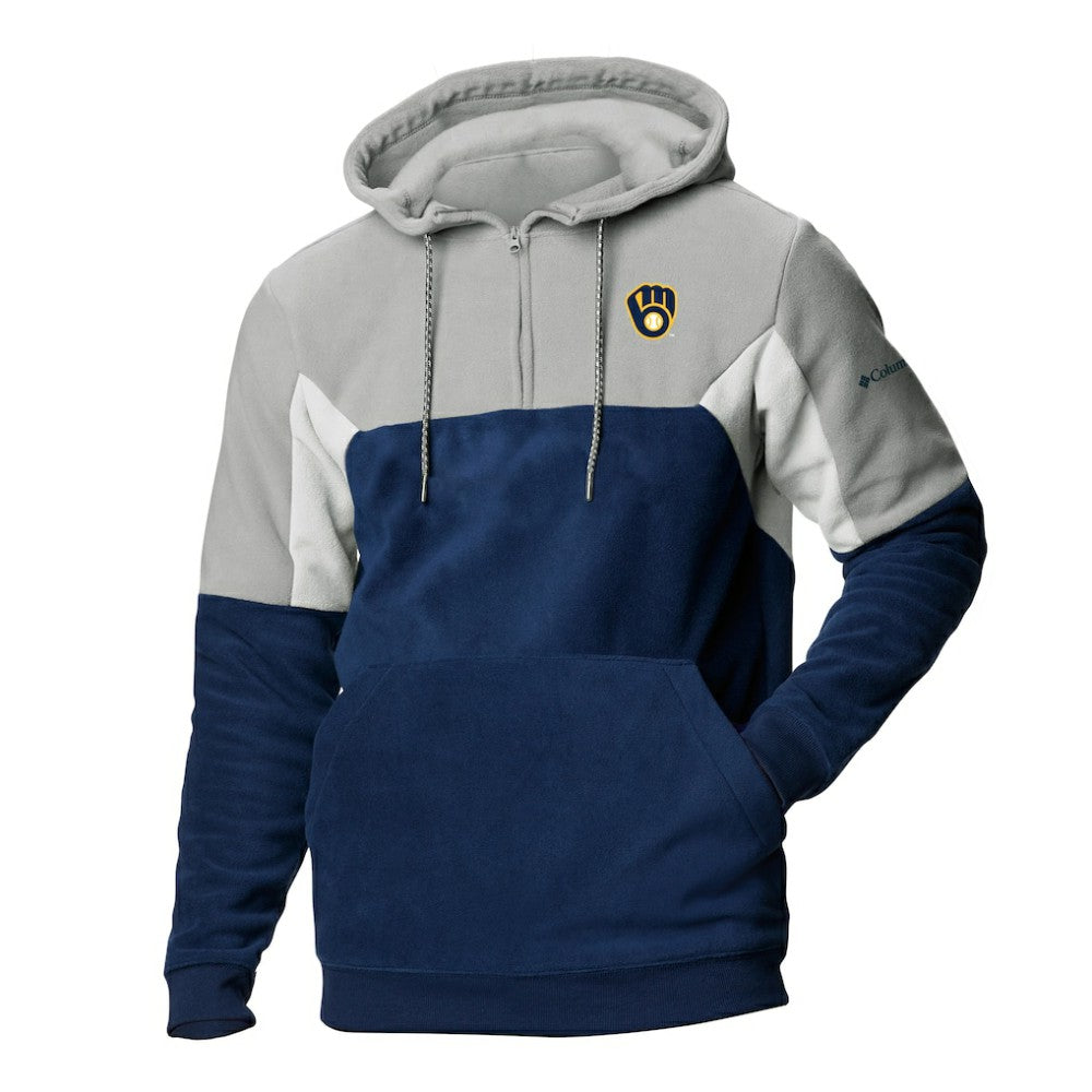 Milwaukee Brewers Columbia Lodge Fleece Quarter-Zip Hoodie | MLB On Sale