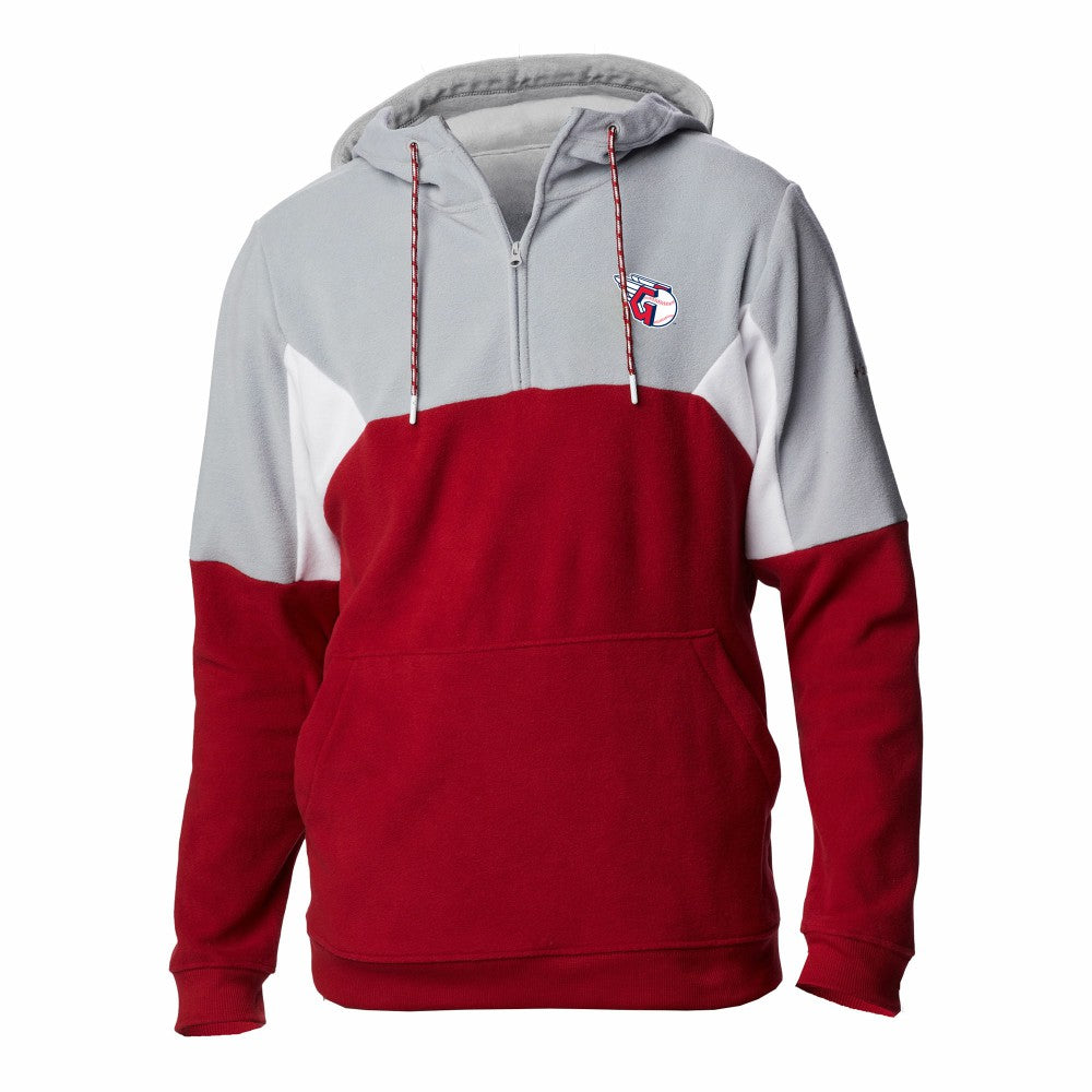 Cleveland Guardians Columbia Men's Lodge Fleece Quarter-Zip Hoodie | MLB US