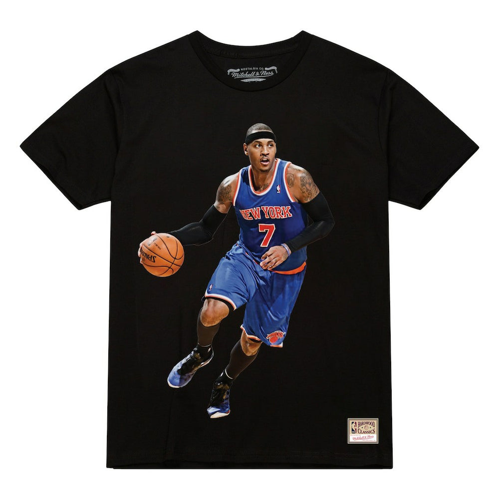 Carmelo Anthony New York Knicks Male Adult Black NBA ULTIMATE PLAYER NUMBER TEE cheap On Sale
