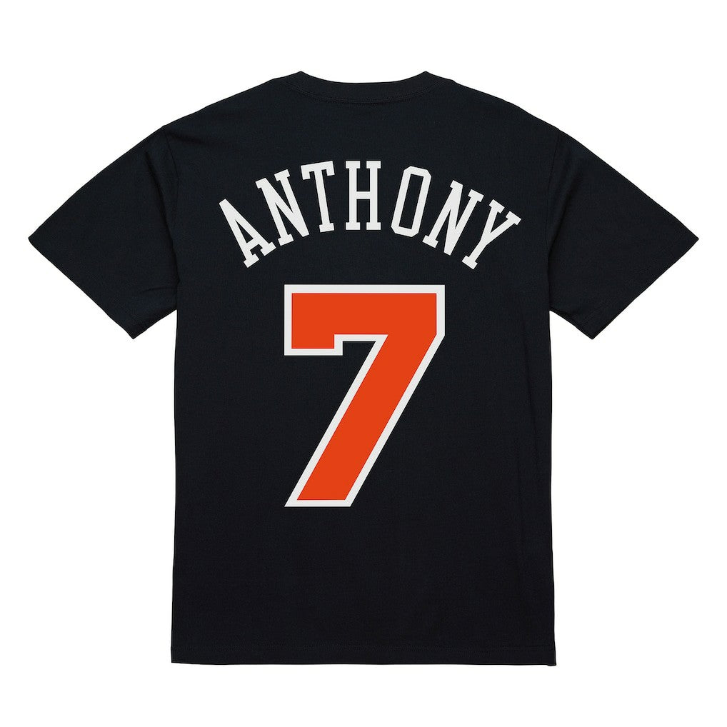 Carmelo Anthony New York Knicks Male Adult Black NBA ULTIMATE PLAYER NUMBER TEE cheap On Sale