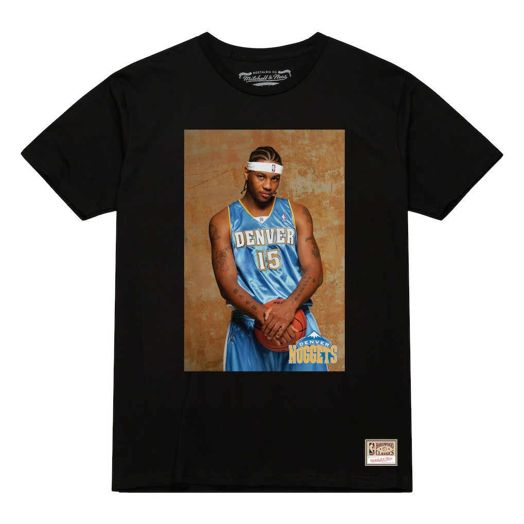 Carmelo Anthony Denver Nuggets Rookie Photo Name & Number T-Shirt sale Discount