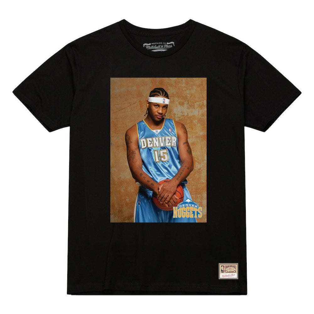 Carmelo Anthony Denver Nuggets Rookie Photo Name & Number T-Shirt sale Discount