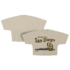 San Diego Padres Fanatics Women's Skyline Crop T-Shirt | MLB Shop