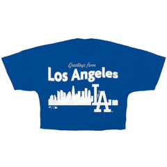 Los Angeles Dodgers Fanatics Women's Skyline Crop T-Shirt | MLB Sale