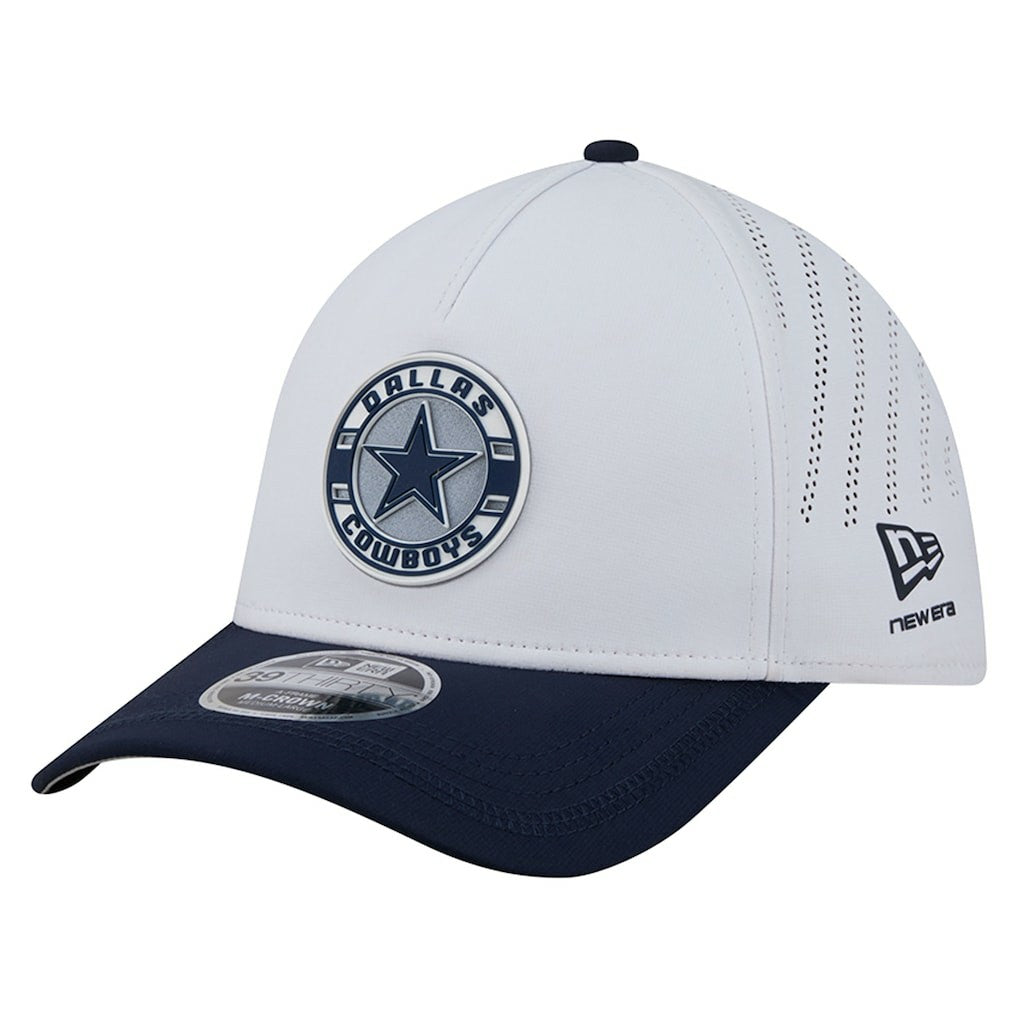 Dallas Cowboys New Era Patch 39THIRTY A-Frame M-Crown Perforated Flex Hat