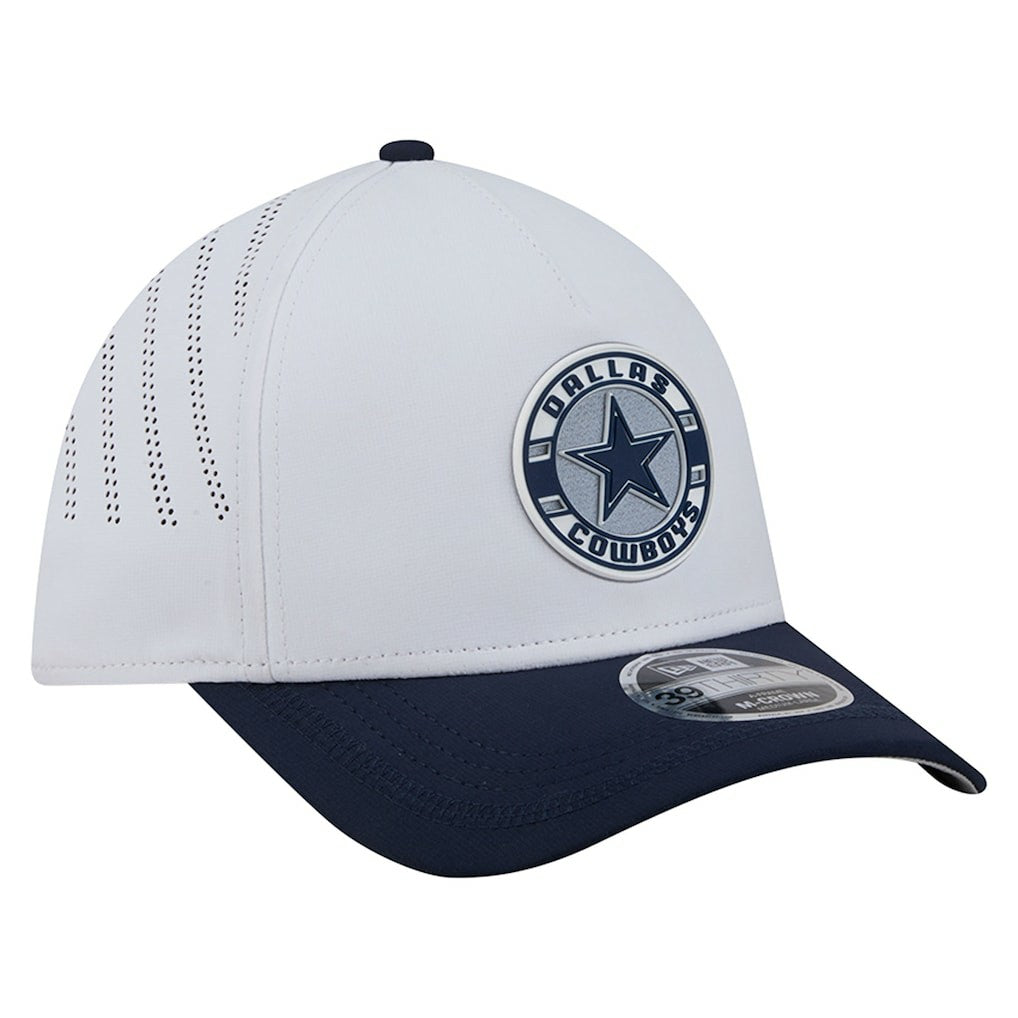 Dallas Cowboys New Era Patch 39THIRTY A-Frame M-Crown Perforated Flex Hat