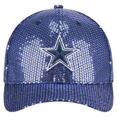 Dallas Cowboys New Era Women's Sequin 9FORTY Adjustable Hat