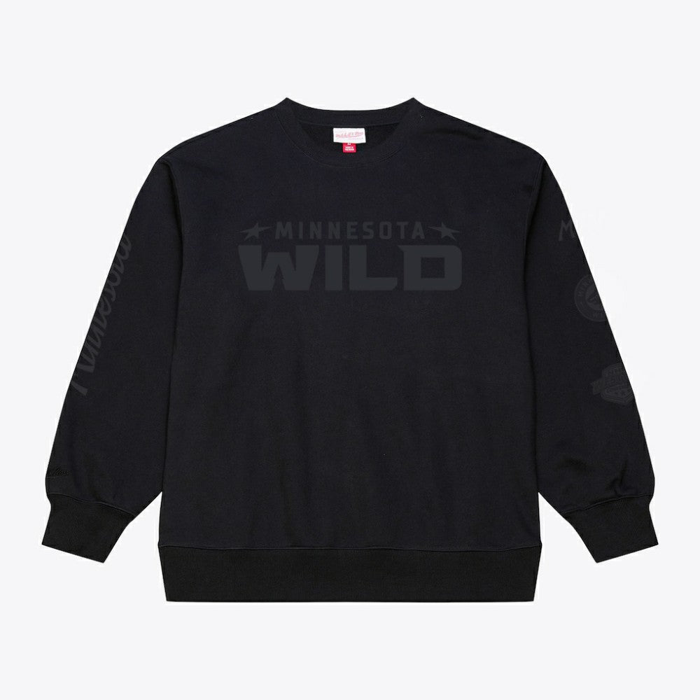 Minnesota Wild Mitchell & Ness Phantom Fleece Crew Neck Sweatshirt Sale