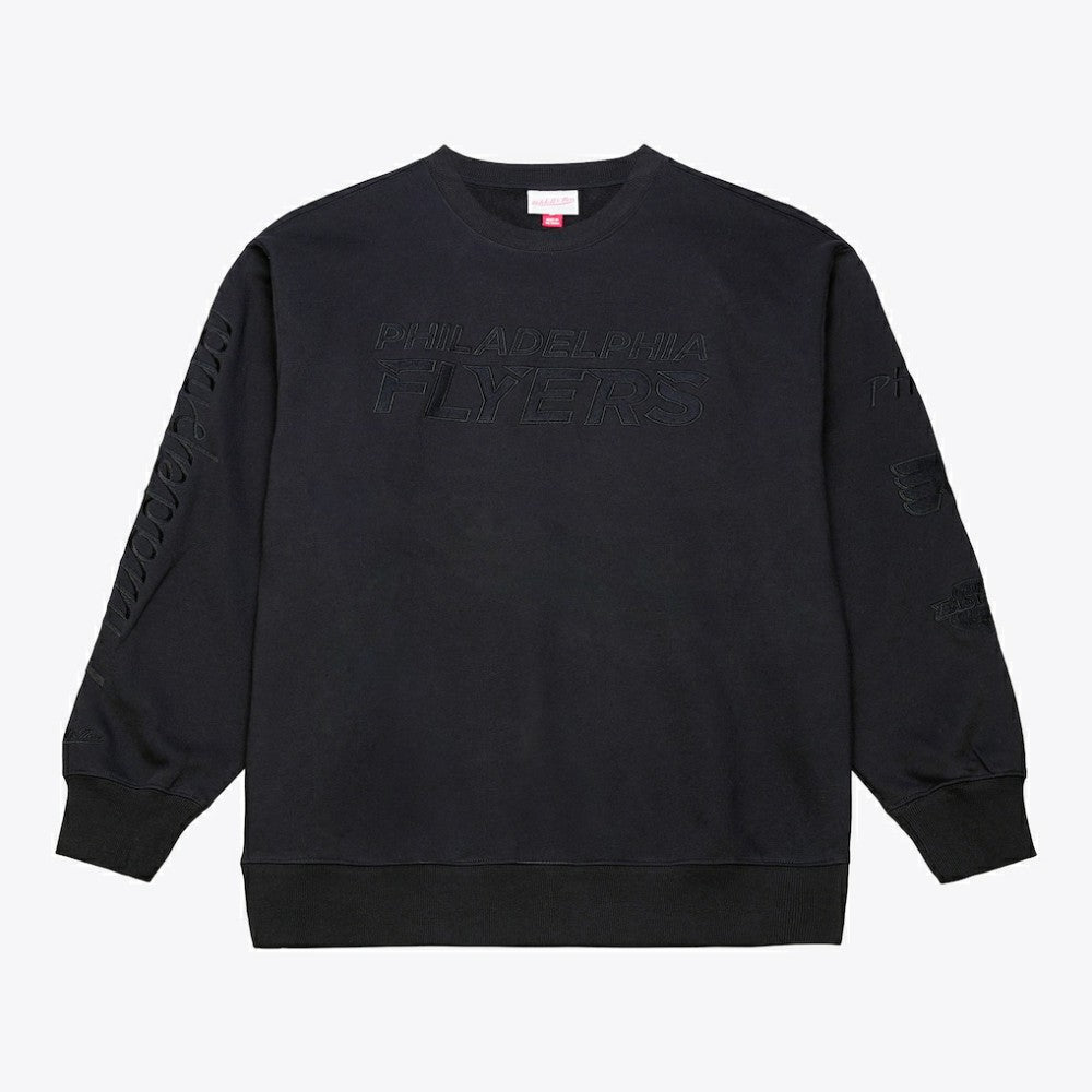 Philadelphia Flyers Mitchell & Ness Phantom Fleece Crew Neck Sweatshirt Discount