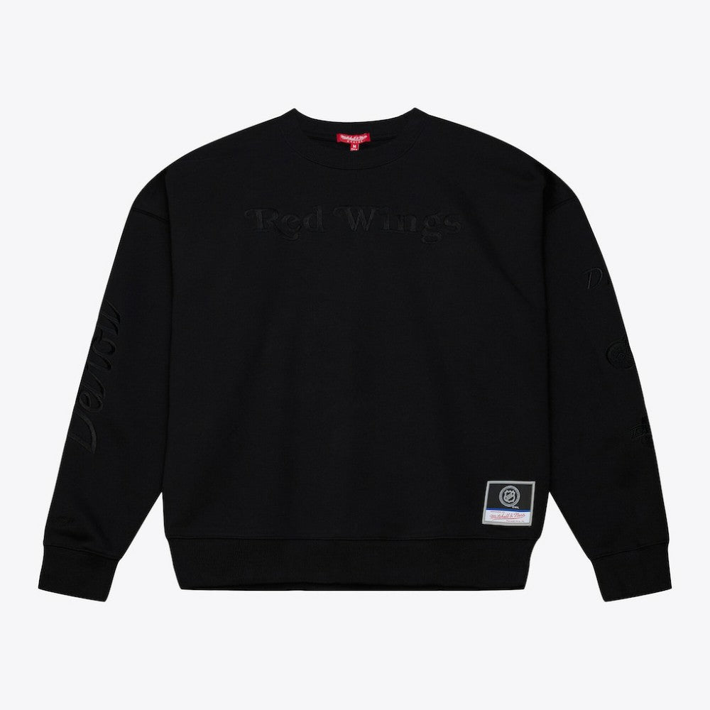 Detroit Red Wings Mitchell & Ness Unisex Phantom Fleece Crew Neck Sweatshirt For Sale
