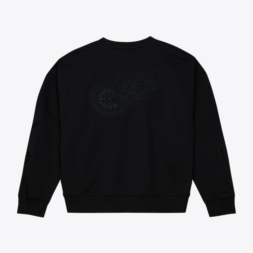 Detroit Red Wings Mitchell & Ness Unisex Phantom Fleece Crew Neck Sweatshirt For Sale