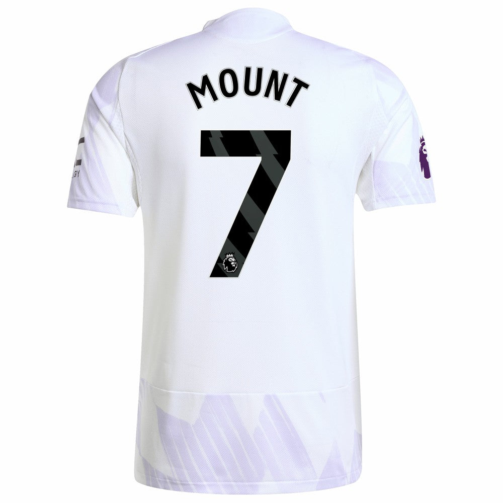 Mason Mount Manchester United 2025/26 Away Player Jersey White - Adidas
