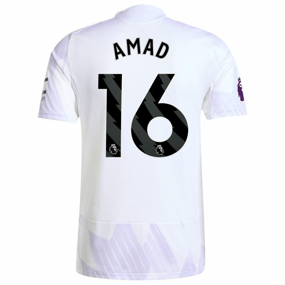 Amad Diallo Manchester United 2025/26 Away Player Jersey White - Adidas