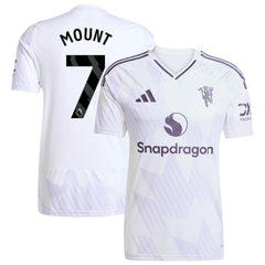 Mason Mount Manchester United 2025/26 Away Replica Player Jersey White - Adidas