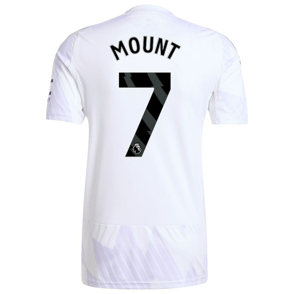 Mason Mount Manchester United 2025/26 Away Replica Player Jersey White - Adidas