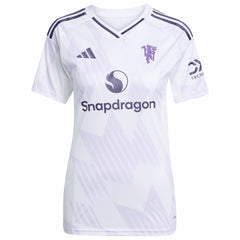 Bruno Fernandes Manchester United Women's 2025/26 Away Replica Player Jersey White - Adidas
