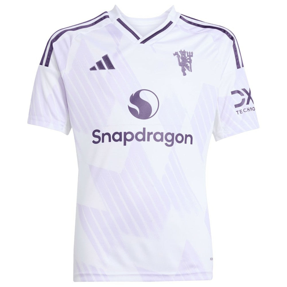 Bruno Fernandes Manchester United Youth 2025/26 Away Replica Player Jersey White - Adidas