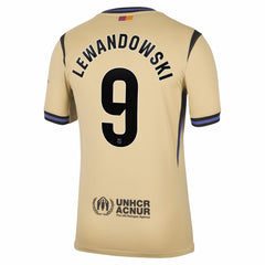 Robert Lewandowski Barcelona 2025/26 Away Stadium Replica Jersey Gold - Nike