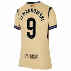 Robert Lewandowski Barcelona Women's 2025/26 Away Stadium Replica Jersey Gold - Nike