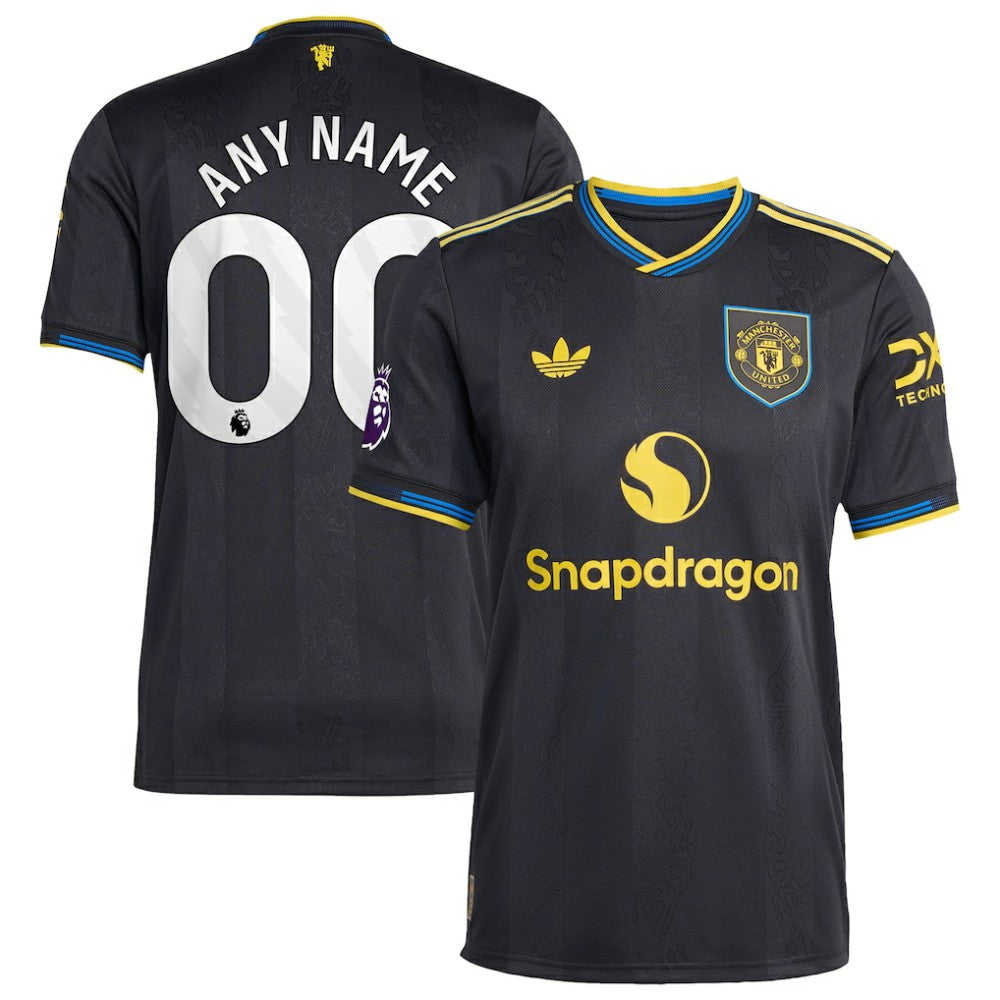 Manchester United 2025/26 Third Custom Jersey Black - Adidas