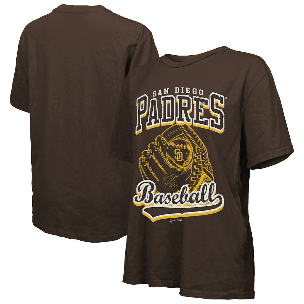 San Diego Padres Majestic Threads Women's Oversized First Base T-Shirt | MLB For sale