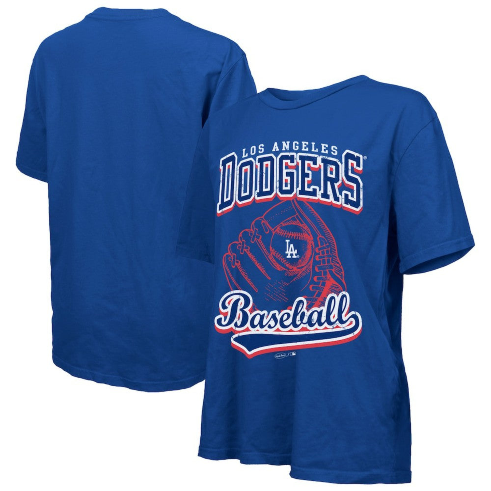 Los Angeles Dodgers Majestic Threads Women's Oversized First Base T-Shirt | MLB Shop