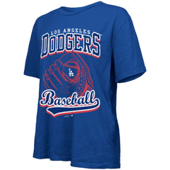 Los Angeles Dodgers Majestic Threads Women's Oversized First Base T-Shirt | MLB Shop