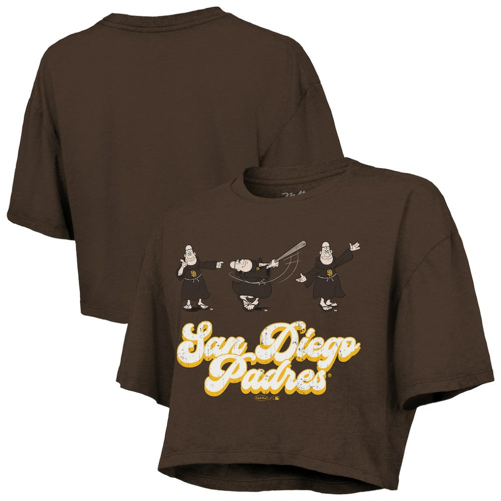San Diego Padres Majestic Threads Women's Boxy Crop T-Shirt | MLB On Sale