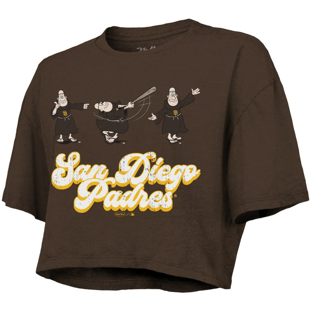 San Diego Padres Majestic Threads Women's Boxy Crop T-Shirt | MLB On Sale