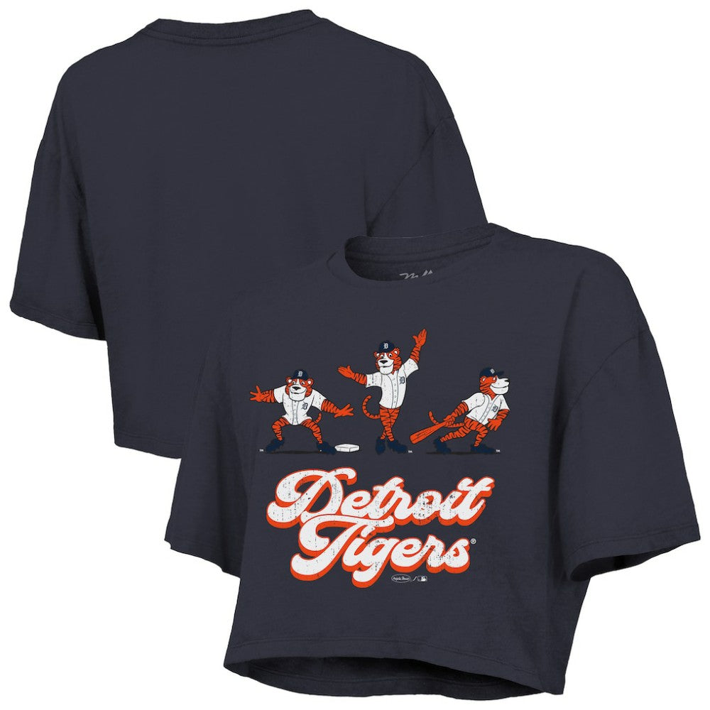 Detroit Tigers Majestic Threads Women's Boxy Crop T-Shirt | MLB Discount
