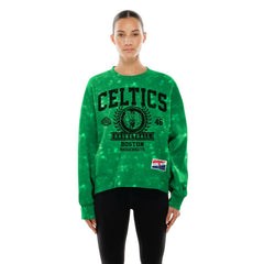 Boston Celtics Women's Throwback Collection Mineral Wash Crewneck Sweatshirt On Sale