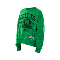 Boston Celtics Women's Throwback Collection Mineral Wash Crewneck Sweatshirt On Sale