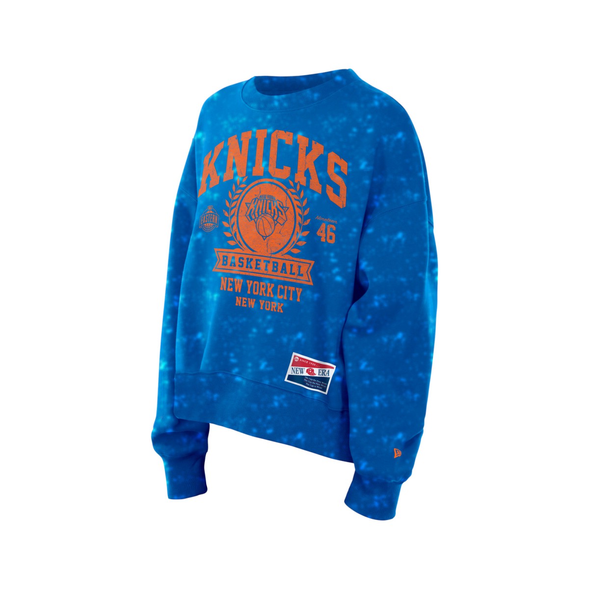 New York Knicks Women's Throwback Collection Mineral Wash Crewneck Sweatshirt New