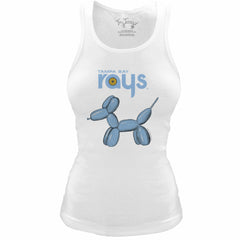 Tampa Bay Rays Tiny Turnip Women's Fitted Balloon Dog Tri-Blend Tank Top | MLB On Sale