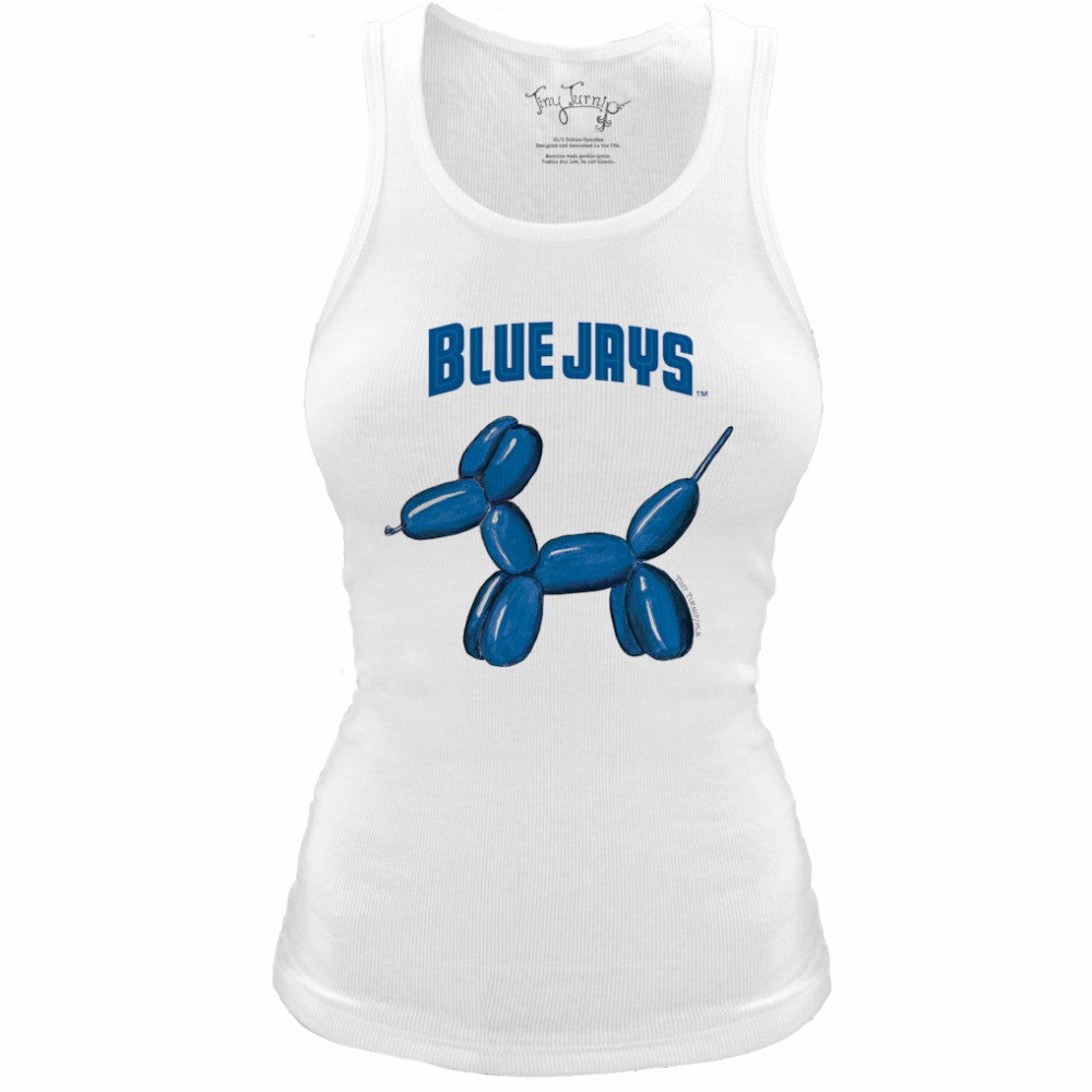 Toronto Blue Jays Tiny Turnip Women's Fitted Balloon Dog Tri-Blend Tank Top | MLB Shop