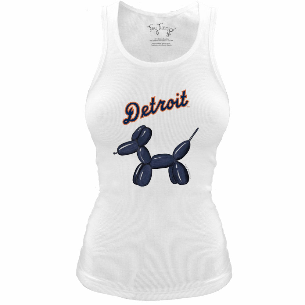 Detroit Tigers Tiny Turnip Women's Fitted Balloon Dog Tri-Blend Tank Top | MLB Sale