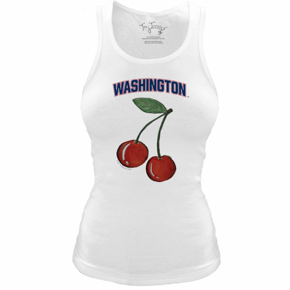 Washington Nationals Tiny Turnip Women's Fitted Cherries Tri-Blend Tank Top | MLB US