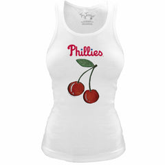 Philadelphia Phillies Tiny Turnip Women's Fitted Cherries Tri-Blend Tank Top | MLB Discount