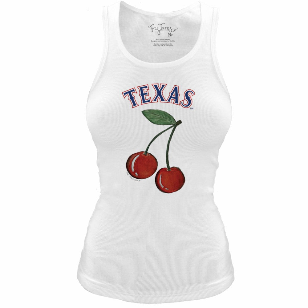 Texas Rangers Tiny Turnip Women's Fitted Cherries Tri-Blend Tank Top | MLB Shop