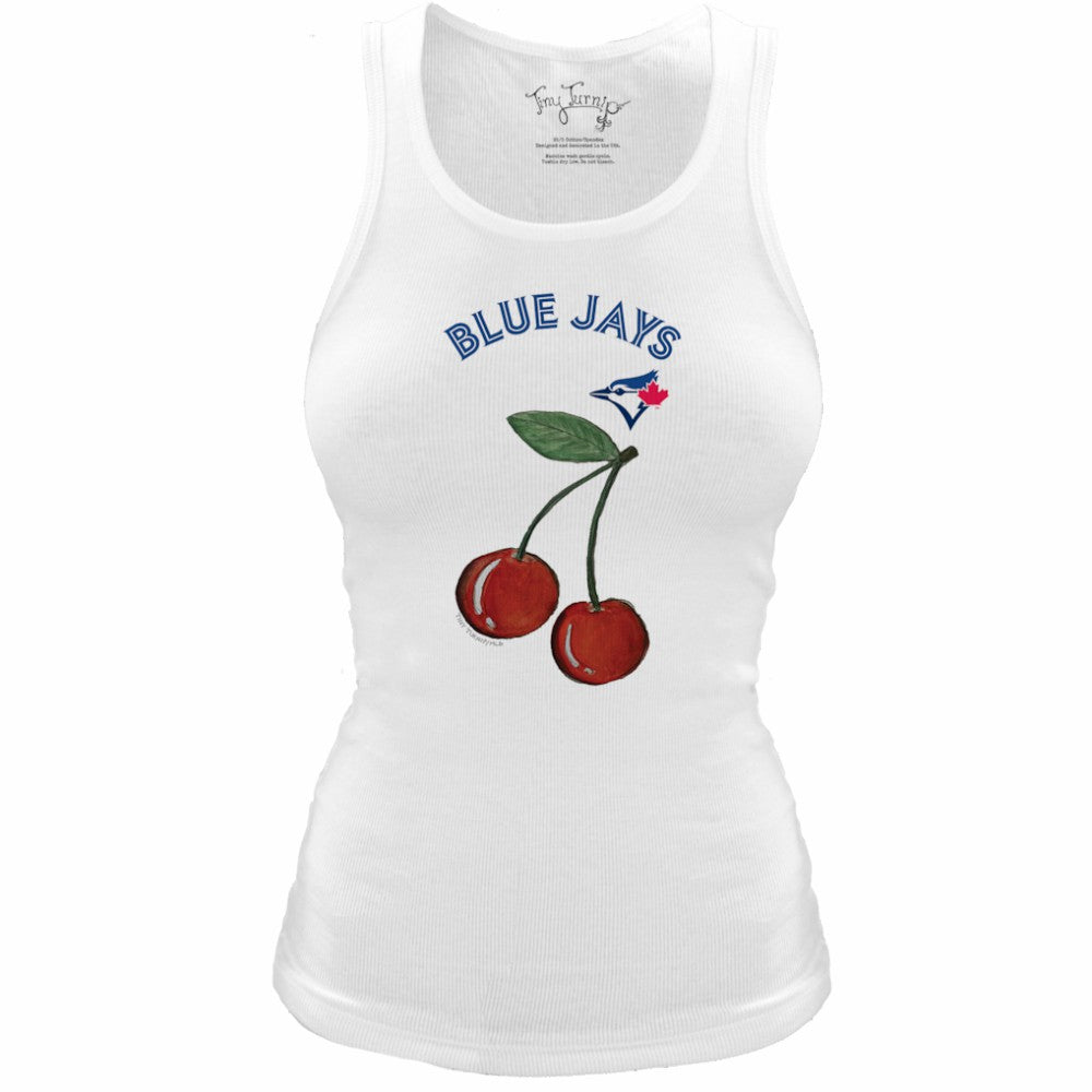 Toronto Blue Jays Tiny Turnip Women's Fitted Cherries Tri-Blend Tank Top | MLB Sale