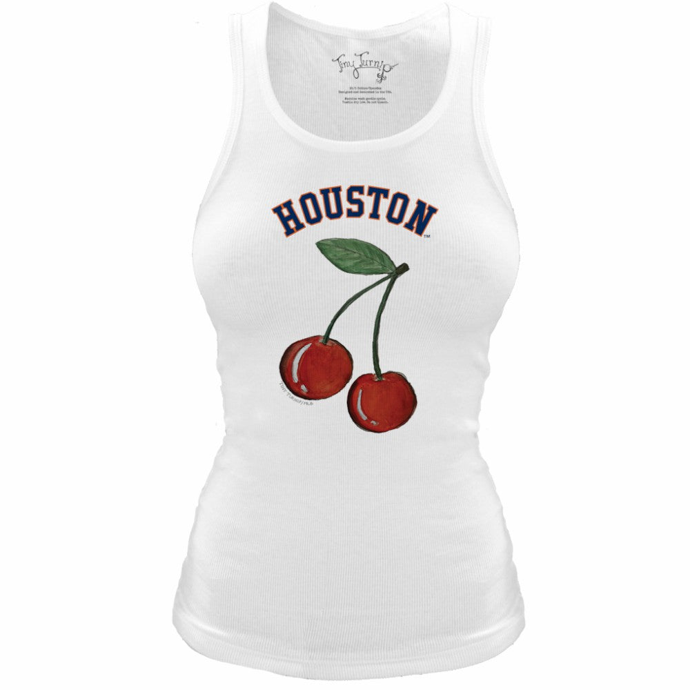 Houston Astros Tiny Turnip Women's Fitted Cherries Tri-Blend Tank Top | MLB Outlet