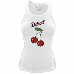 Detroit Tigers Tiny Turnip Women's Fitted Cherries Tri-Blend Tank Top | MLB Sale