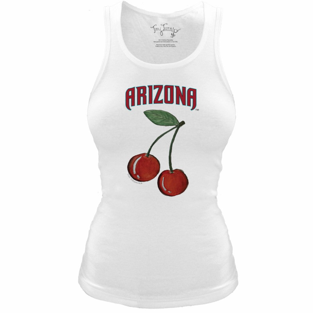 Arizona Diamondbacks Tiny Turnip Women's Fitted Cherries Tri-Blend Tank Top | MLB US