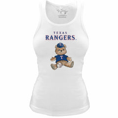Texas Rangers Tiny Turnip Women's Fitted Teddy Bear Tri-Blend Tank Top | MLB Shop