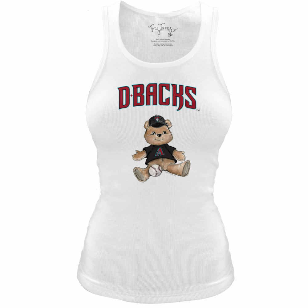 Arizona Diamondbacks Tiny Turnip Women's Fitted Teddy Bear Tri-Blend Tank Top | MLB Near me