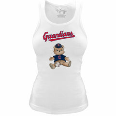 Cleveland Guardians Tiny Turnip Women's Fitted Teddy Bear Tri-Blend Tank Top | MLB Near me