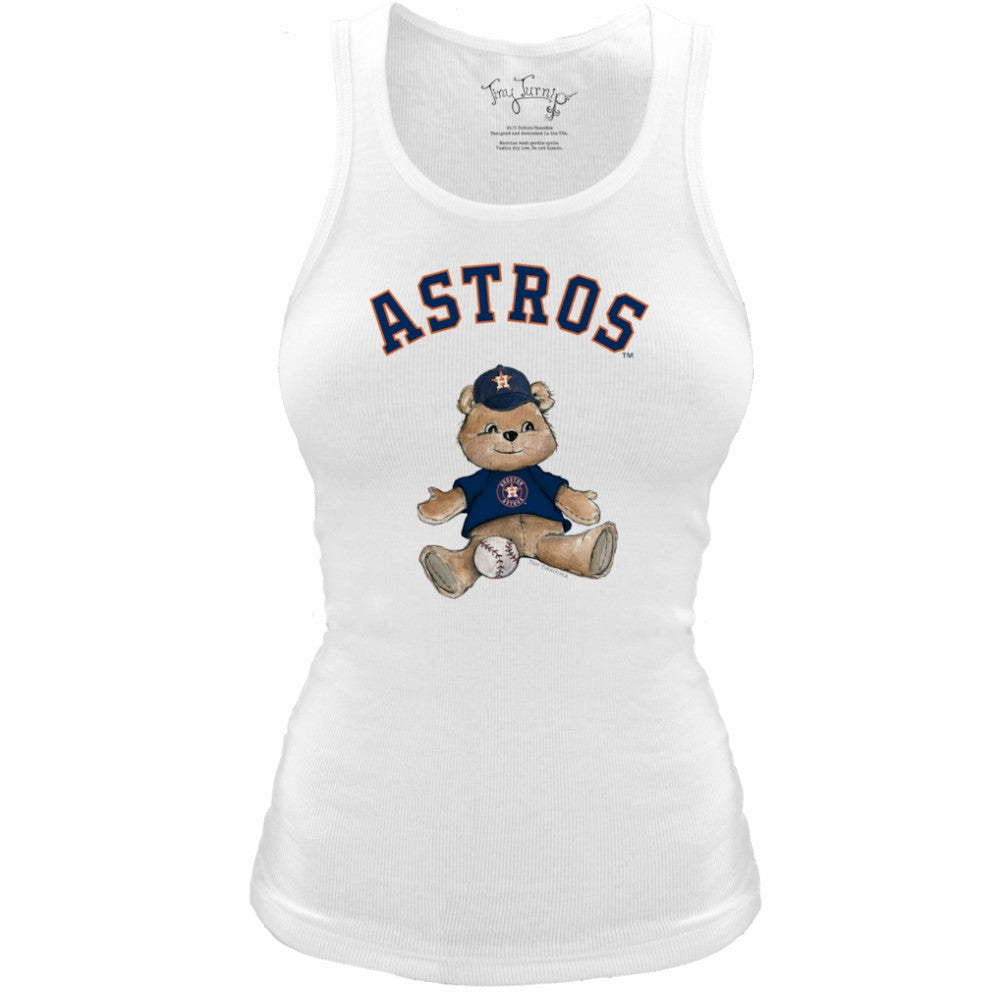 Houston Astros Tiny Turnip Women's Fitted Teddy Bear Tri-Blend Tank Top | MLB Shop