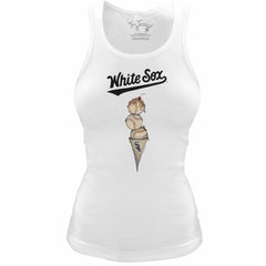 Chicago White Sox Tiny Turnip Women's Fitted Triple Scoop Tri-Blend Tank Top | MLB Online