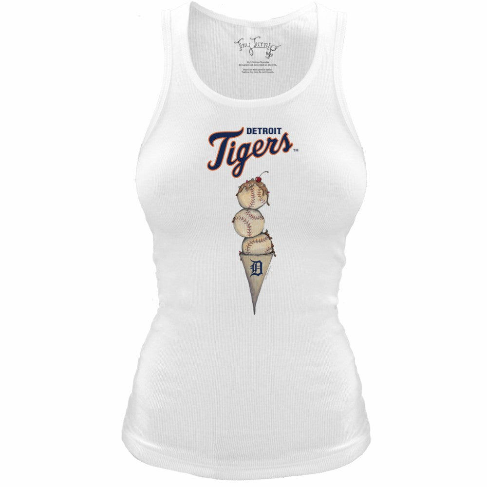 Detroit Tigers Tiny Turnip Women's Fitted Triple Scoop Tri-Blend Tank Top | MLB Shop