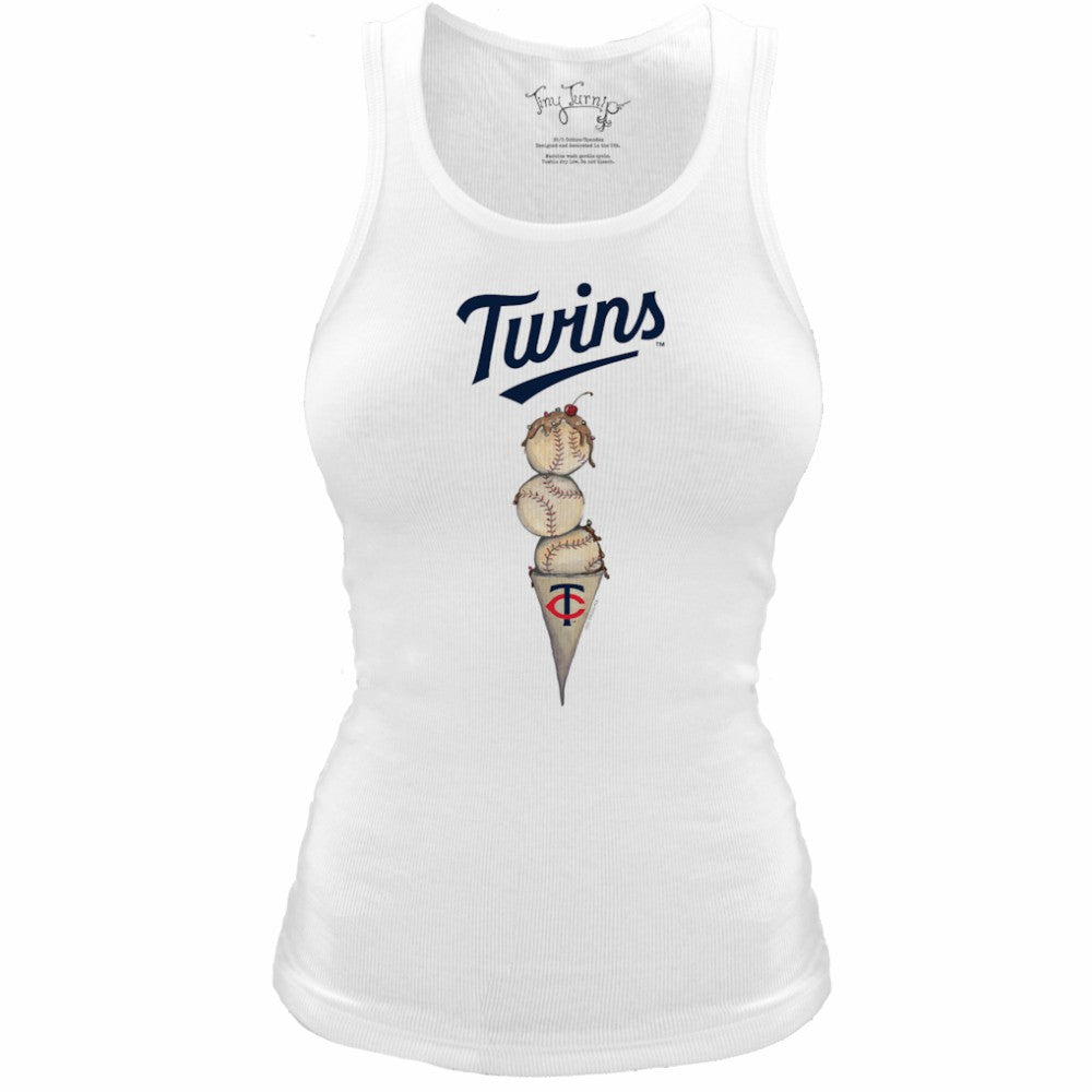 Minnesota Twins Tiny Turnip Women's Fitted Triple Scoop Tri-Blend Tank Top | MLB For sale